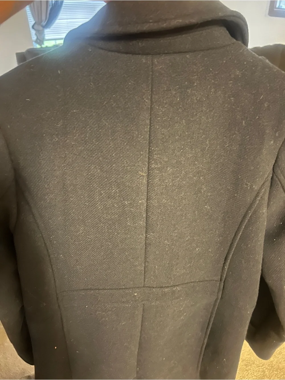 GAP Kids Navy Double-Breasted Peacoat with Gold Buttons